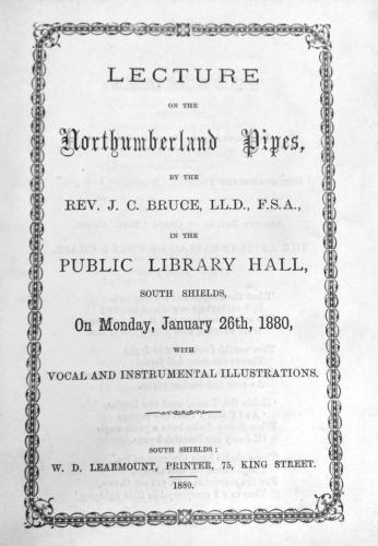 Collingwood Bruce Lecture1880 South Shields